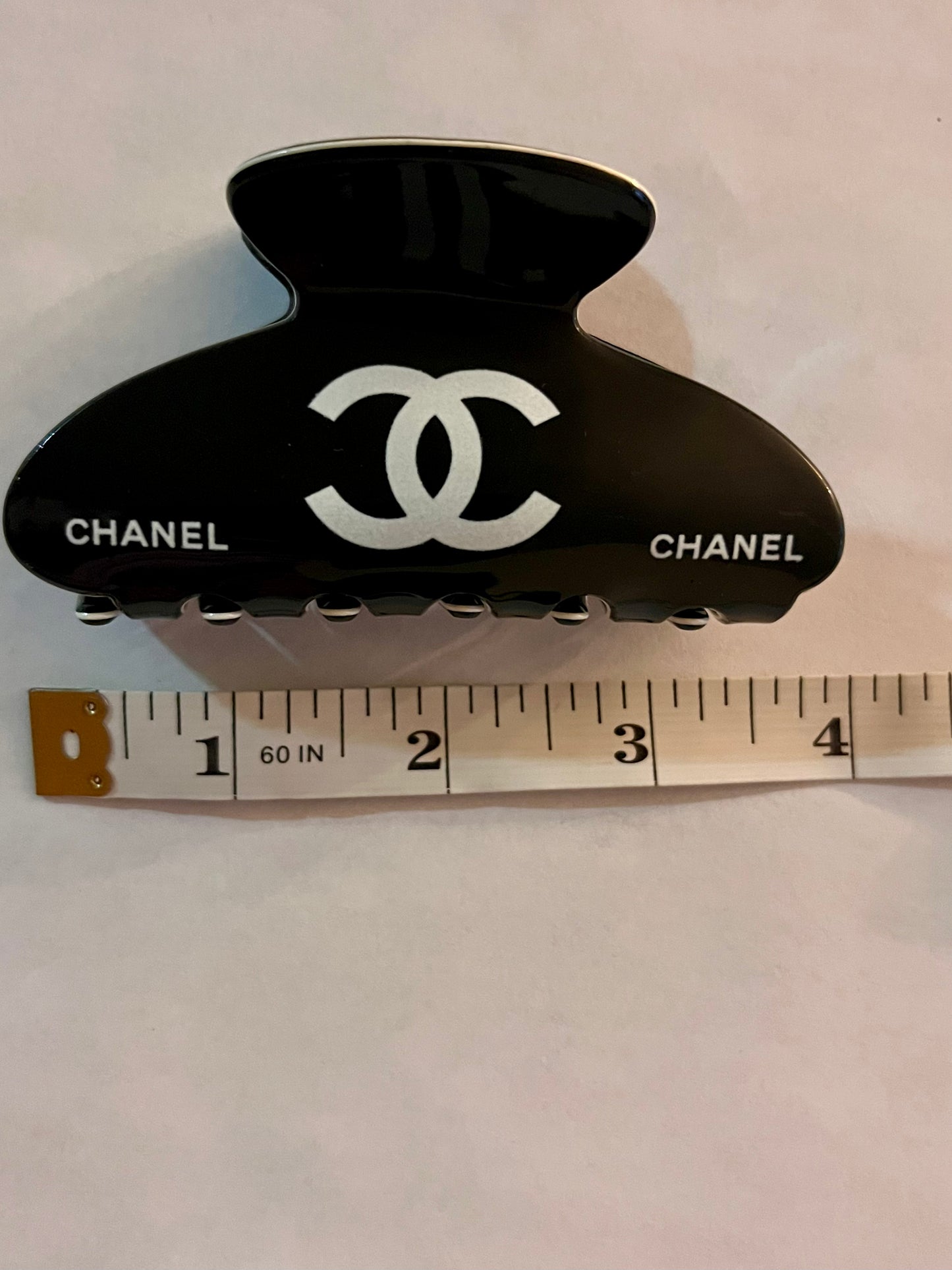 CC Hair Clips Butterfly Claw Women's Fashion Hair Accessory, Black & white