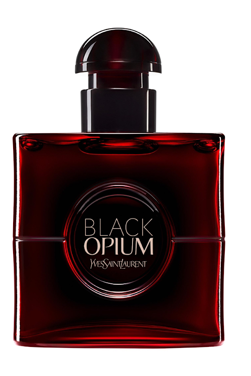 Yves Saint Laurent Black Opium Eau de Parfum Over Red